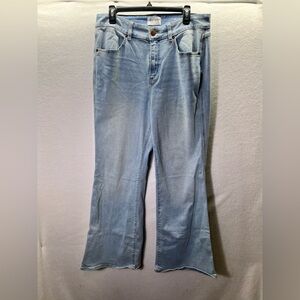 Lane Bryant Flex Magic Curvy Fit High Rise Flare Jeans Womens 16W Denim 2413